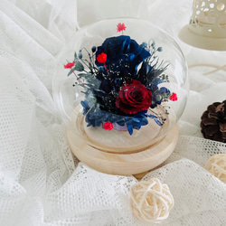 瀞愛天然-清新雅緻永生玫瑰玻璃花球（限時優惠）含禮盒卡片 第8張的照片