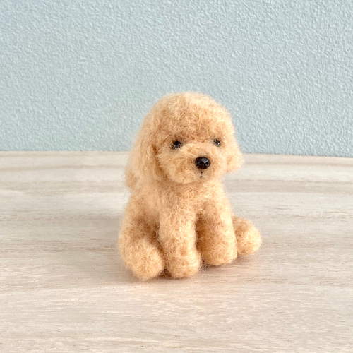 いつでもいっしょ♪ ふわふわ羊毛フェルトの小さなアプリコット