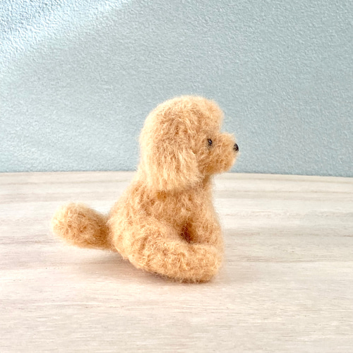 いつでもいっしょ♪ ふわふわ羊毛フェルトの小さなアプリコットトイ