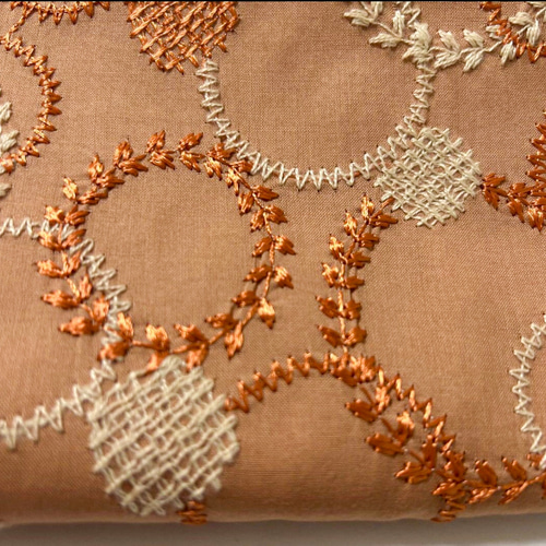 コロンと可愛いショルダーグラニーバッグ ボタニカルサークル刺繍