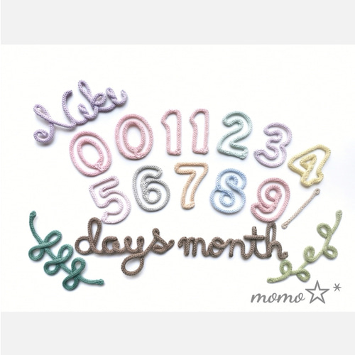 オーダー確認用ページ☆　マンスリーフォト　ウールレター　momo☆* オーダー確認用ページ☆ マンスリーフォト ウールレター momo☆*