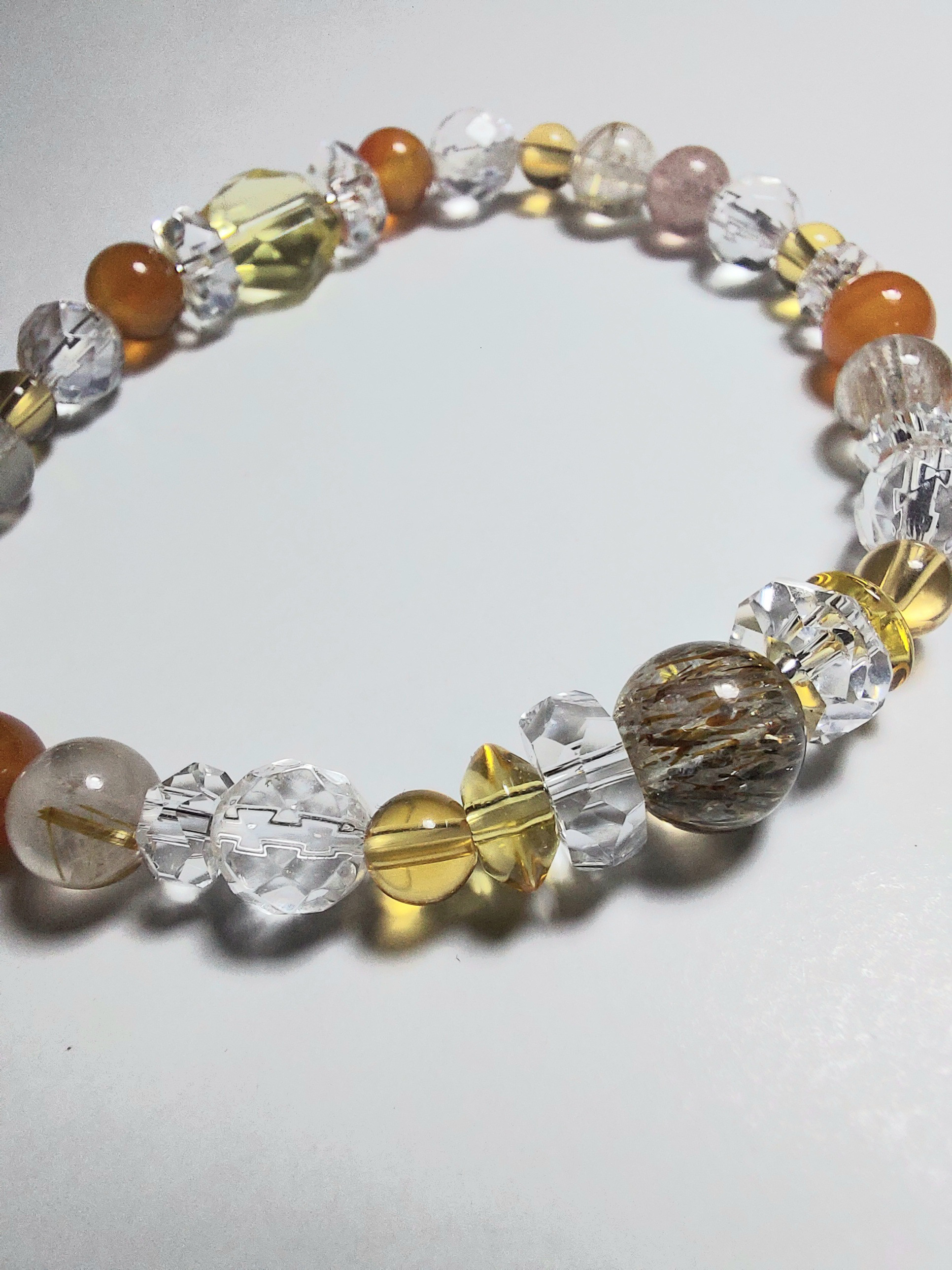 さりげなく☆お金にまつわる最強ブレスレット】 六芒星シトリン