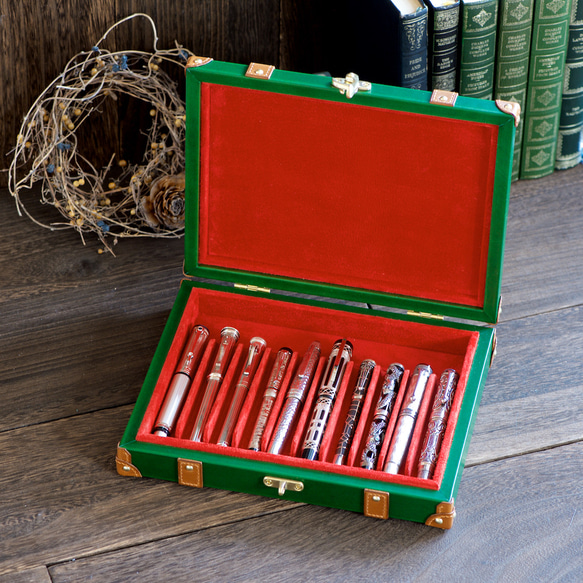 經典樹幹狀鋼筆盒 10 件裝，顏色順序 第8張的照片