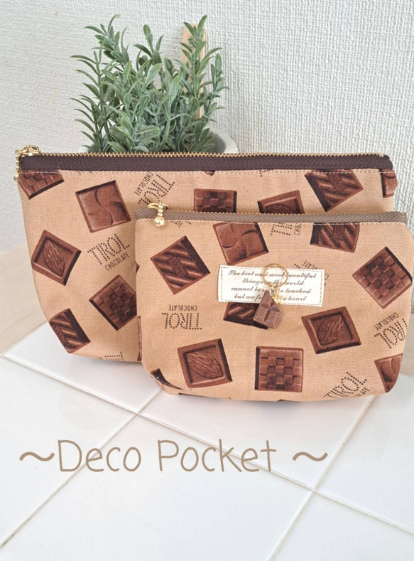 TIROL チョコレート ポーチ ☆チロルチョコ柄のポーチ☆セット売り ポーチ Deco Pocket 通販