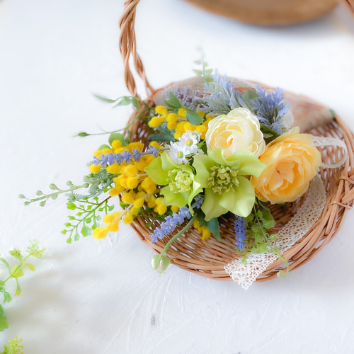 専用＊ミモザ&ラナンキュラス フェイクスワッグ 専用＊ミモザ