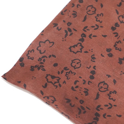 Flower Leopard Silk Scarf (brown) スカーフ ブラウン 茶色　 ヴィンテージレトロ 7枚目の画像