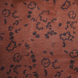 Flower Leopard Silk Scarf (brown) スカーフ ブラウン 茶色　 ヴィンテージレトロ 3枚目の画像