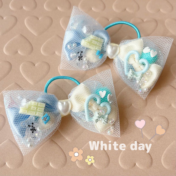 チュールリボン♡水玉チュール♡ヘアゴム♡親子コーデ♡チュールヘアゴム チュールリボン♡水玉チュール♡ヘアゴム♡親子コーデ♡チュール