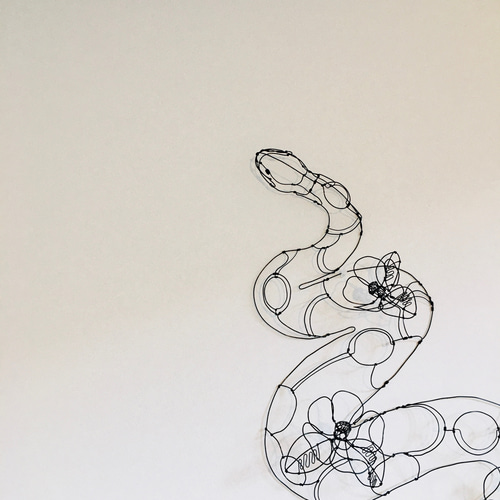 ワイヤーアート 蛇 ヘビ へび 巳 干支 裏干支【受注制作】 立体 ワイヤーアート 蛇 ヘビ へび 巳 干支 裏干支【受注制作】 立体
