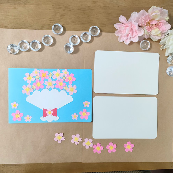 メッセージカード　色紙　席次　～ あなたに想いを伝えたい桜のメッセージカード～　桜　花　かわいい　誕生日　プレゼント 8枚目の画像