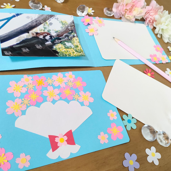 メッセージカード　色紙　席次　～ あなたに想いを伝えたい桜のメッセージカード～　桜　花　かわいい　誕生日　プレゼント 6枚目の画像