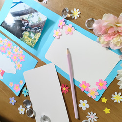 メッセージカード　色紙　席次　～ あなたに想いを伝えたい桜のメッセージカード～　桜　花　かわいい　誕生日　プレゼント 4枚目の画像