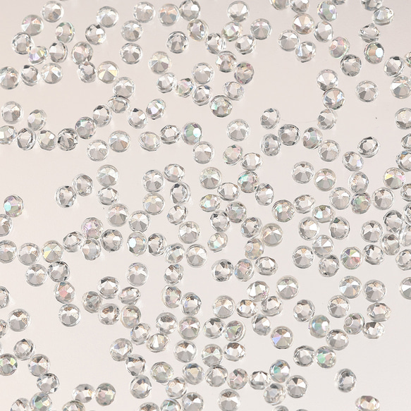 ラインストーン クリア 3mm Vカット オーロラ 9000粒 ネイル レジン
