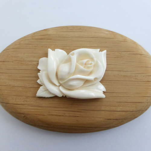 本象牙 アイボリーカービング、ナンタケットバスケット用オーナメント