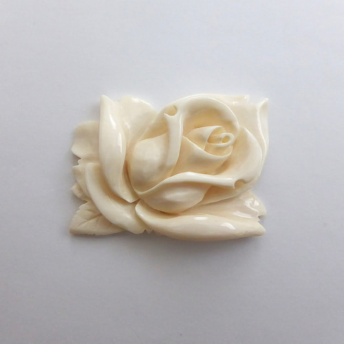 本象牙 アイボリーカービング、ナンタケットバスケット用オーナメント