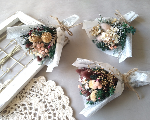 ジオラマ　ミニチュア　ウェディング　ドライフラワー　結婚式 f58a6cd80bb3dfd1ba4f437c7f83ab