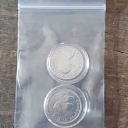 幸せのシックスペンス イギリス 2枚セット ラッキー6ペンス 本物古銭英国コイン  美品です 19.5mm 2.8g 1枚目の画像