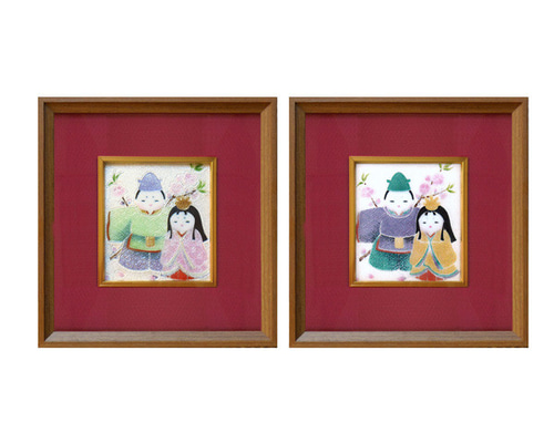 ひな祭り七宝焼｜額｜雛人形 タペストリー・壁掛け 安藤七宝店 通販