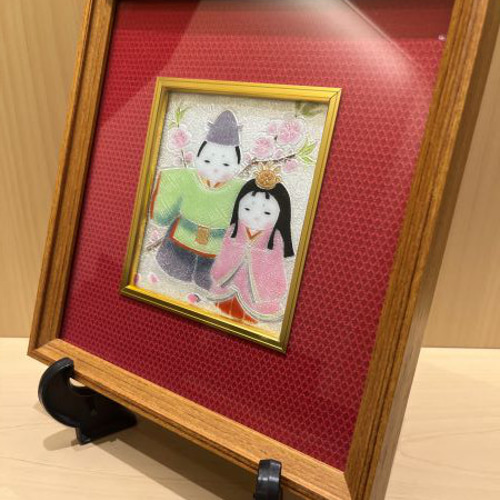 ひな祭り七宝焼｜額｜雛人形 タペストリー・壁掛け 安藤七宝店 通販