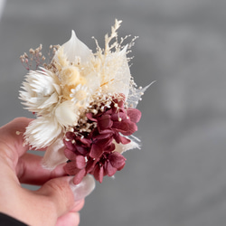 【宅急便コンパクト送料無料】Preservedflower Corsage Msize/コサージュ/プリザーブドフラワー 8枚目の画像