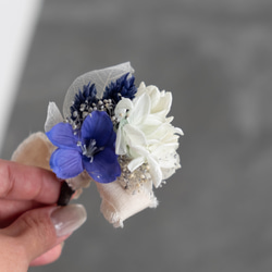 【宅急便コンパクト送料無料】Preservedflower Corsage Msize/コサージュ/プリザーブドフラワー 11枚目の画像