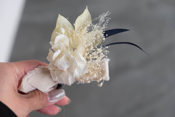 【宅急便コンパクト送料無料】Preservedflower Corsage Msize/コサージュ/プリザーブドフラワー 5枚目の画像