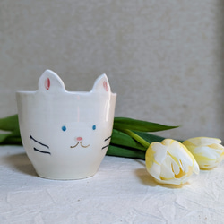 アニマル植木鉢(猫c) 1枚目の画像