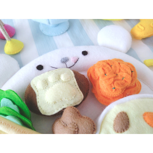 フェルトのお子様ランチセット♡フェルトおままごと おもちゃ
