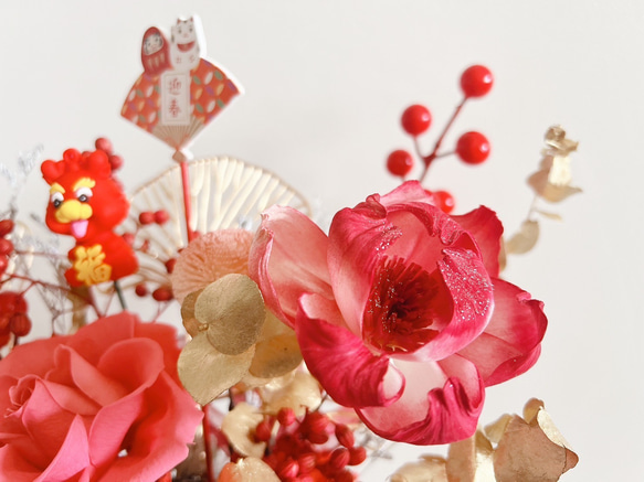 瀞愛天然-永生玫瑰喜慶年花含禮盒卡片 第8張的照片