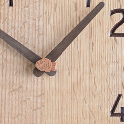 おやつ時間＆鯛焼き 直径24cm 掛け時計 ｵｰｸ【2402】 2枚目の画像