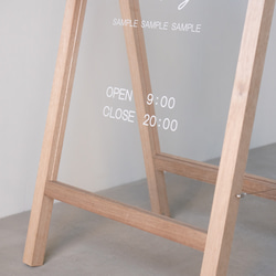 アクリルプレート入り木製看板 サインボード 店舗看板／ah03 7枚目の画像