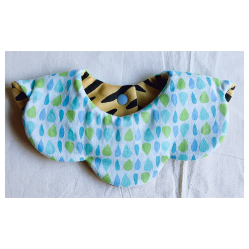 節分 スタイ リバーシブル 虎柄 × しずく スタイ・よだれかけ