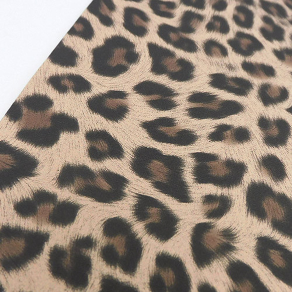 アニマルフェイクレザー生地（Leopard) 2色 4枚目の画像