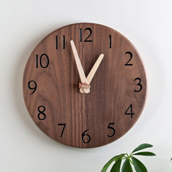 栗の木の時計L 掛け時計・置き時計 木の家具MINKA 通販 4991876