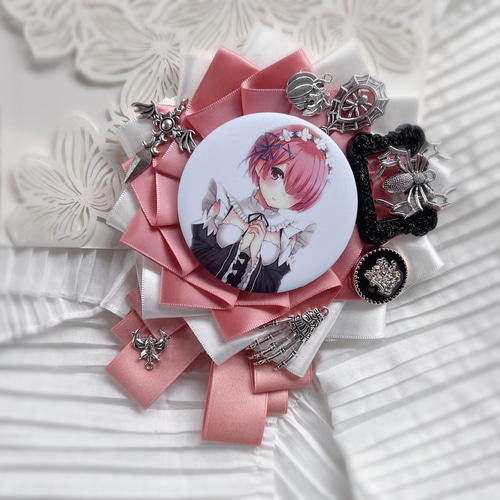 受付中】ロゼット ハンドメイド オーダー 痛バ 缶バッジ 痛ロゼット ご