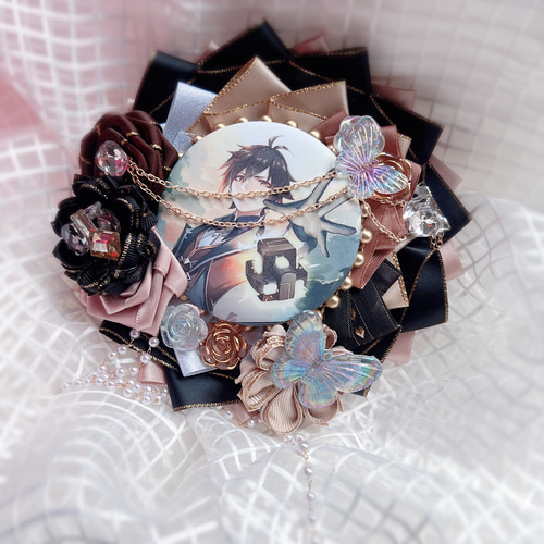 痛ロゼット ロゼット 缶バッジ 推し55mm 58MM 75mmサイズ 缶バッジ用