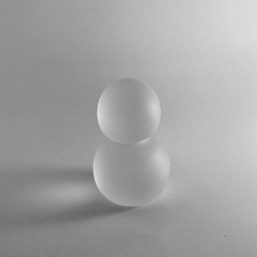 スノウマン（ガラスの雪だるま） 立体・オブジェ アズーロ グラス