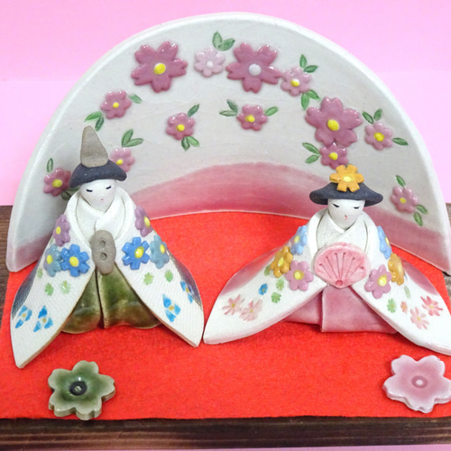 陶器のひな人形（Creema限定手作り一点もの）（A） ひな人形・雛飾り