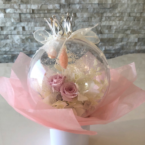 バルーンアレンジ　贈り物　フラワーアレンジ 卓上アレンジ アンプロンプチュ・ダブル 年間人気No1 誕生日 結婚式