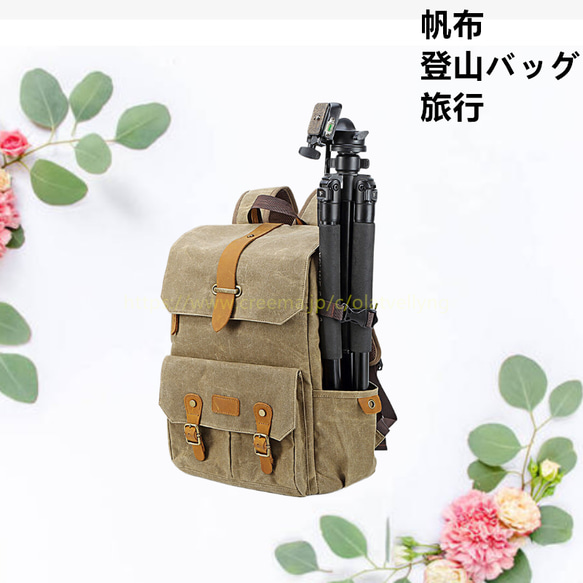 男女兼用 リュックサック 登山バッグ 新品 帆布 大容量 シンプル 通勤 ショルダーバッグ リュック・バックパック 4枚目の画像