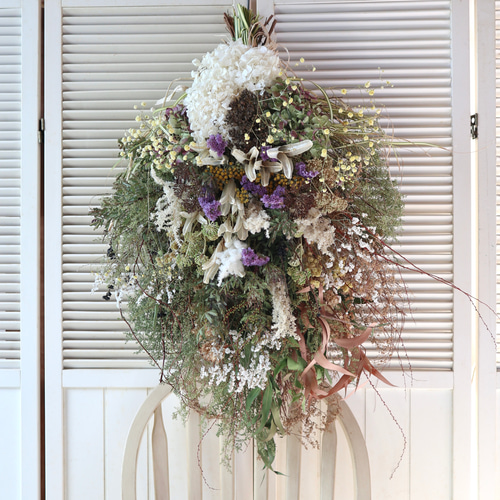 枝垂れを楽しむスワッグ　スワッグ　リース　ユーカリ　スモークツリー スワッグ作り方】スモークツリーのスワッグ - YouTube