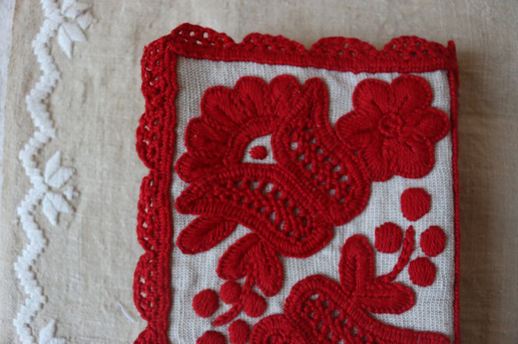 イーラーショシュのブックカバー（ふたつのチューリップ／small） 3枚目の画像