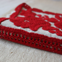 イーラーショシュのブックカバー（ふたつのチューリップ／small） 4枚目の画像