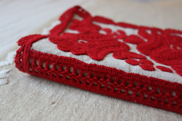 イーラーショシュのブックカバー（ふたつのチューリップ／small） 4枚目の画像