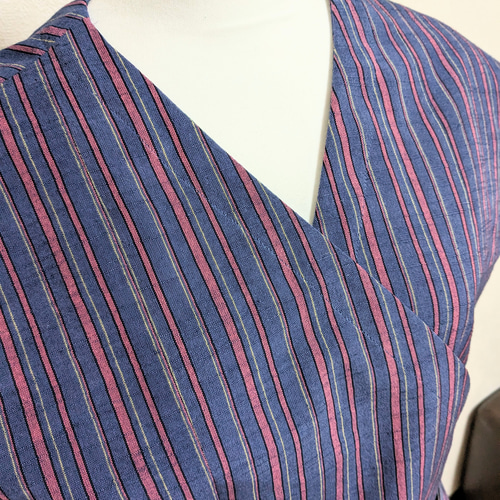 会津木綿/HARAPPA/ラップドレス/ラップワンピース ワンピース