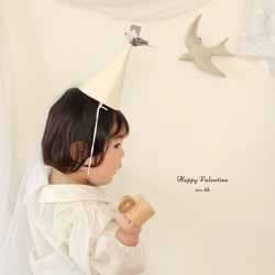 ✽NEW✽【即納】party hat　パーティハット　バレンタイン　 ヘッドアクセサリー　誕生日　ハーフバースデー 9枚目の画像