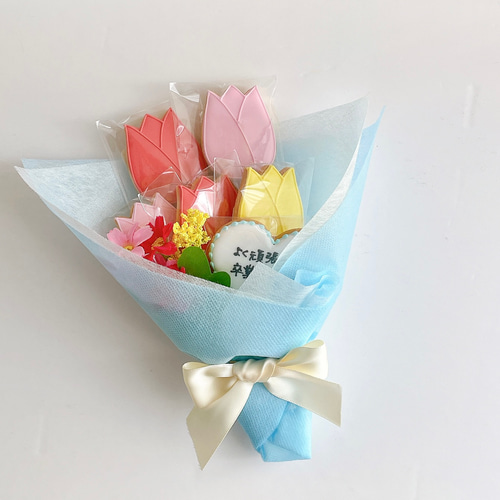 チューリップのクッキーブーケ 〜春の笑顔を届ける甘い花束〜 クッキー