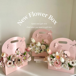 【Flower Box】母の日　卒業祝い　引越し祝い　新築祝い　入学祝い　韓国アレンジメント　フラワーアレンジメント　 1枚目の画像