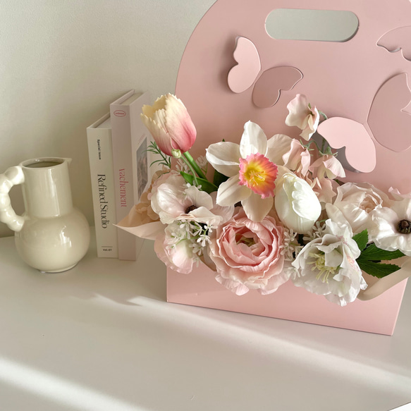 【Flower Box】母の日　卒業祝い　引越し祝い　新築祝い　入学祝い　韓国アレンジメント　フラワーアレンジメント　 7枚目の画像