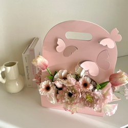 【Flower Box】母の日　卒業祝い　引越し祝い　新築祝い　入学祝い　韓国アレンジメント　フラワーアレンジメント　 8枚目の画像